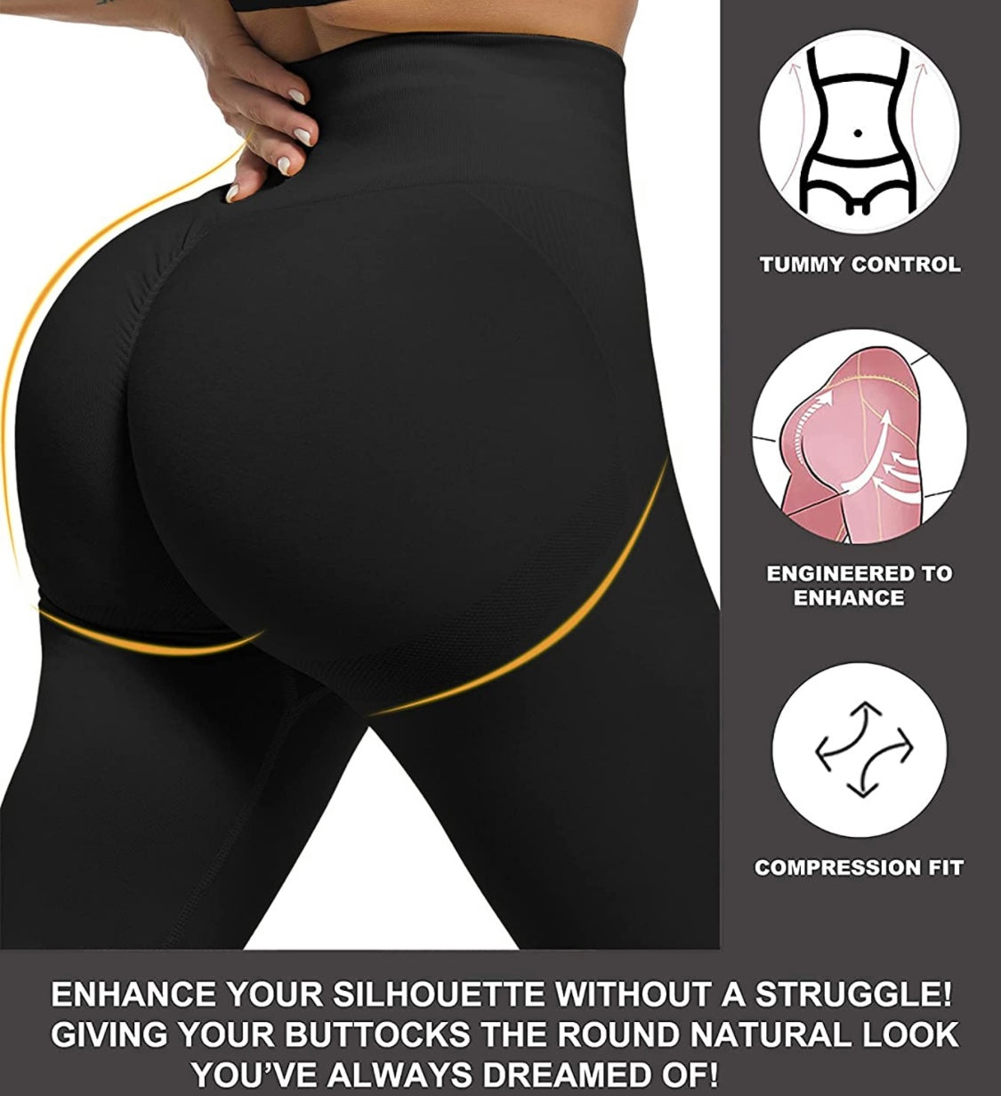 Women crunch leggings back logo