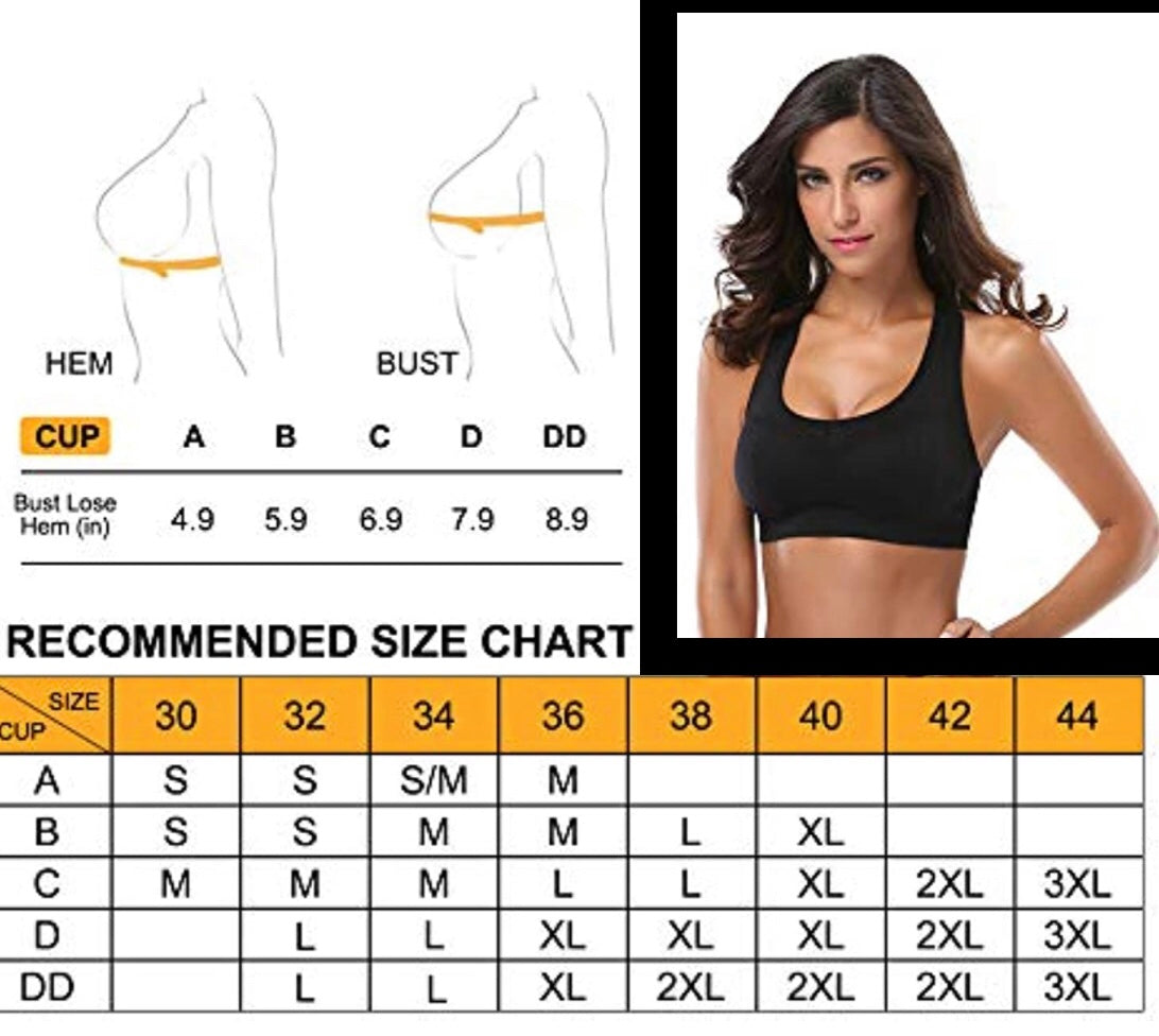 Black Gym Activewear Bra